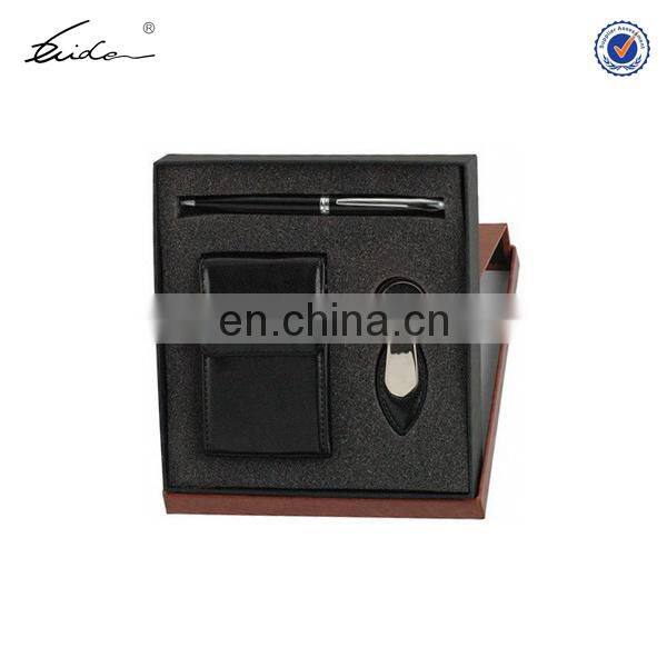 Business Gift Set with Card Holder, Pen, Keychain