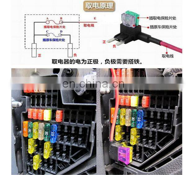 Mini Super Durable Auto Fuse,Car Fuse,Mini Short Feet Take Electrical Appliances Fuse Tap Holder