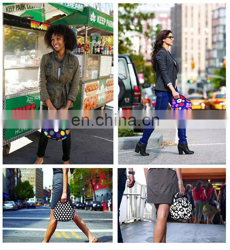 Neoprene Lunch bag Cooler bag In Different Colors Durable Shockproof Picnic Case Lunch Tote Bag