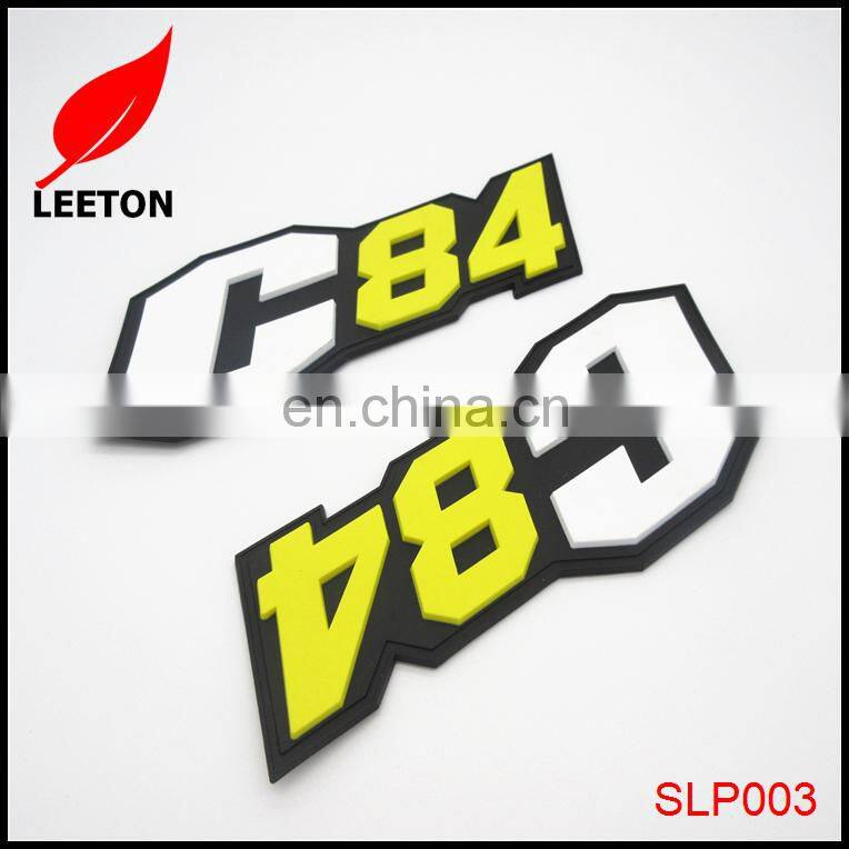 Factory custom colors rubber PVC label patches