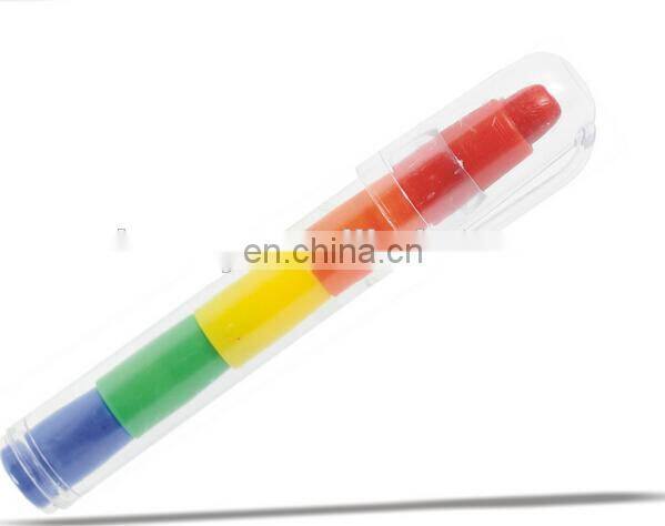 multi- crayon crayon pen 5 colors insect push crayon