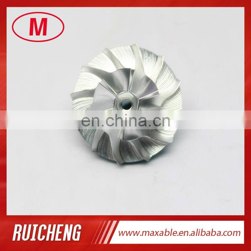 GT1238 434976-0005R 22.47/38.00mm 6+6 blades Turbocharger Billet/aluminum 2618/milling compressor wheel for smart 454197-0002