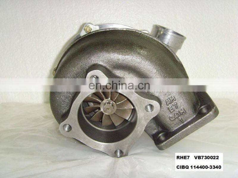 RHE7 Turbocharger VB730022 71456285 114400-3340 CIBQ Turbo for ISUZU Excavator Construction 6SD1T Engine parts