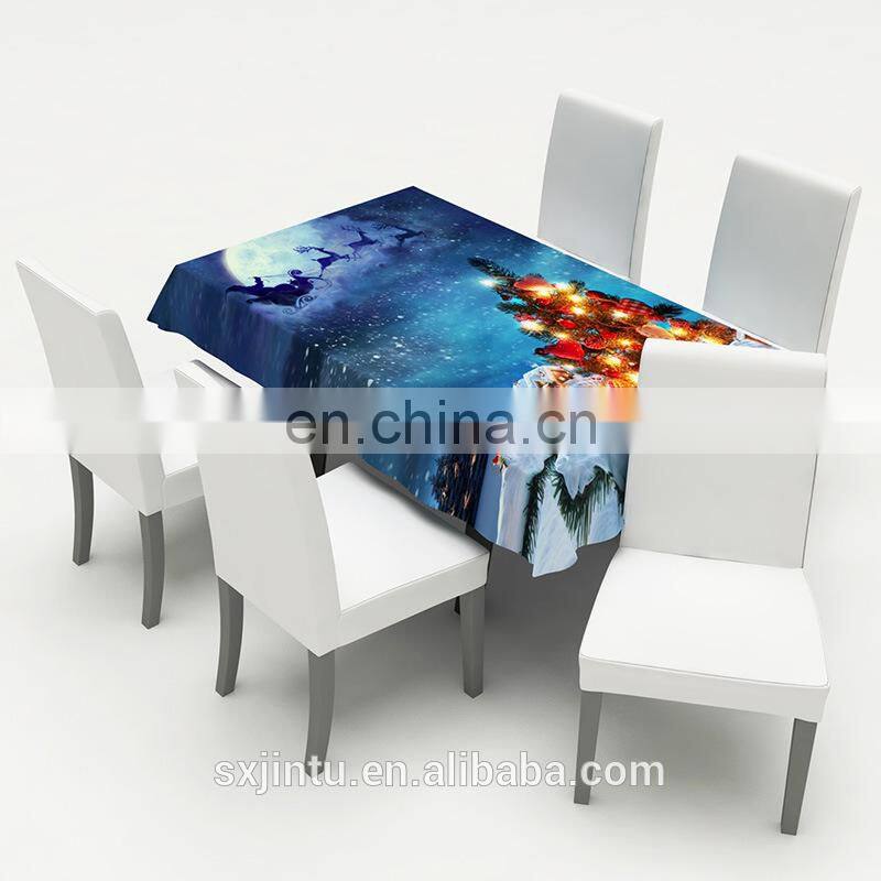 Christmas trees home decoration blue wedding decoration universal back chair covers swag
