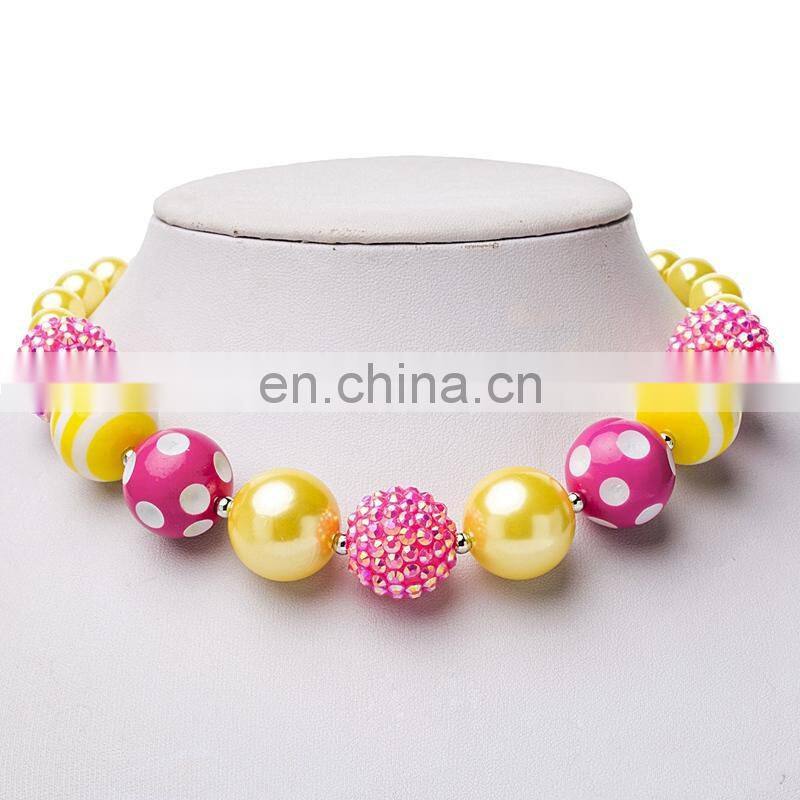 Princess Girl Necklace bracelet Set Candy Color bubble beads Kids Sweet Necklace Gift