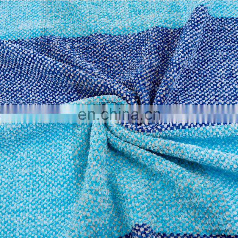 Fashion Soft Ombre Blue 100%Polyester 50''x60'' Throw Blanket With Tassels