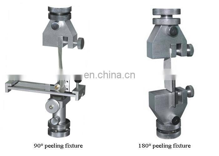 Electronic universal tensile compression peeling testing machine grips and fixtures