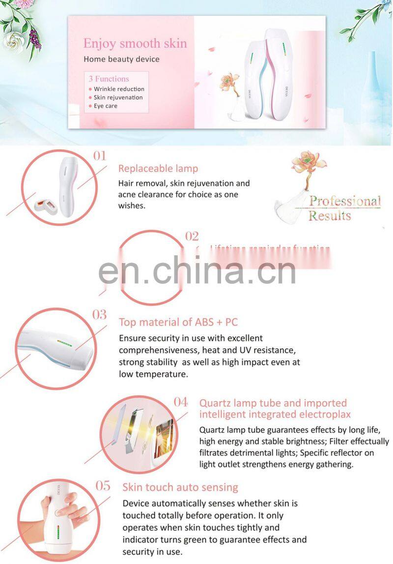 CE Certification full body hair removal & skin rejuvenation &eye care multifunctional home use mini machine