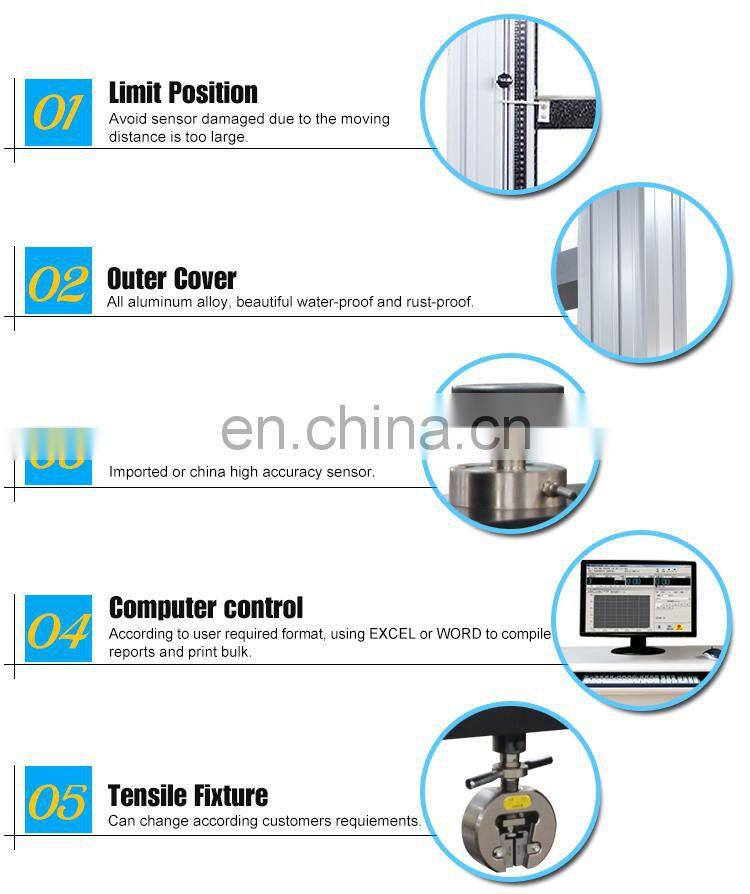 WDW-100 100kN 0.5 Class Electronic Computerized Universal Tensile Strength Testing Machine Price