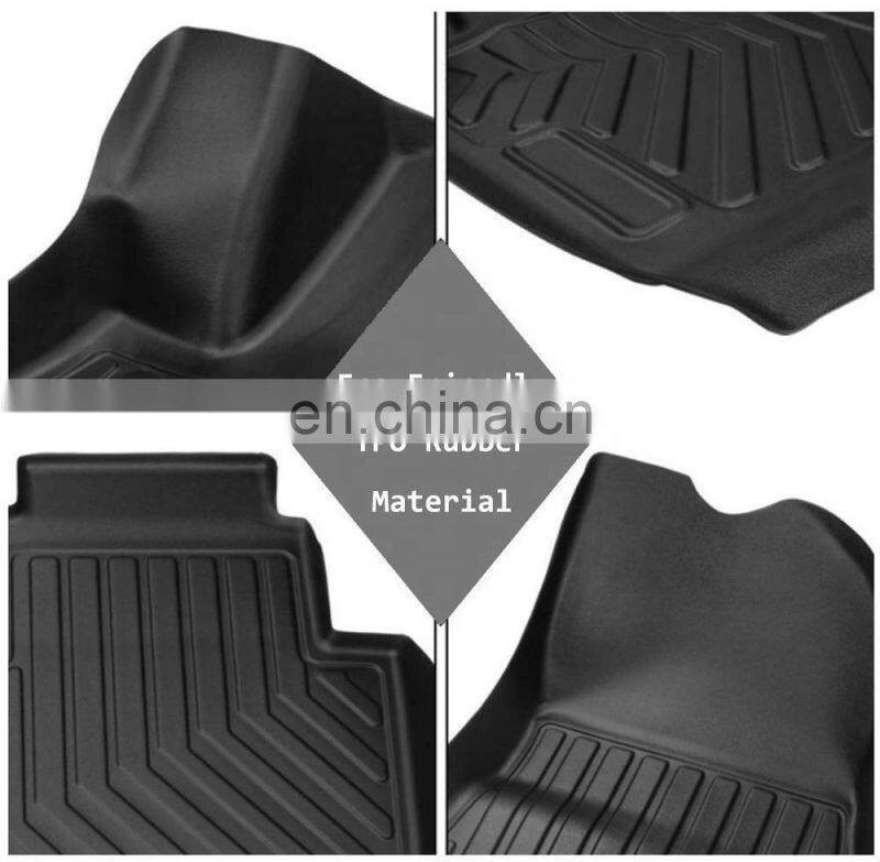 All Weather 3D Floor Mats for Honda Highlander Non Skid Floor Liners For Tesla Model S Full Set Custom Car Carpets