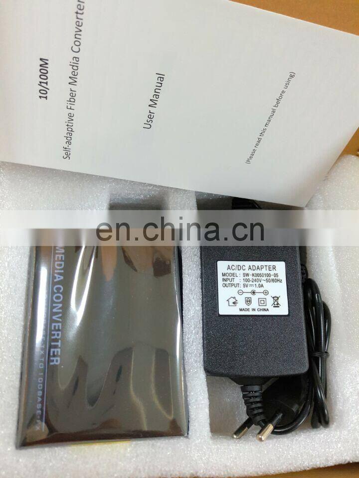 Ethernet to Fiber Media Converter 10/100/1000Base-Tx and 1000BASE-Fx fiber optical media converter