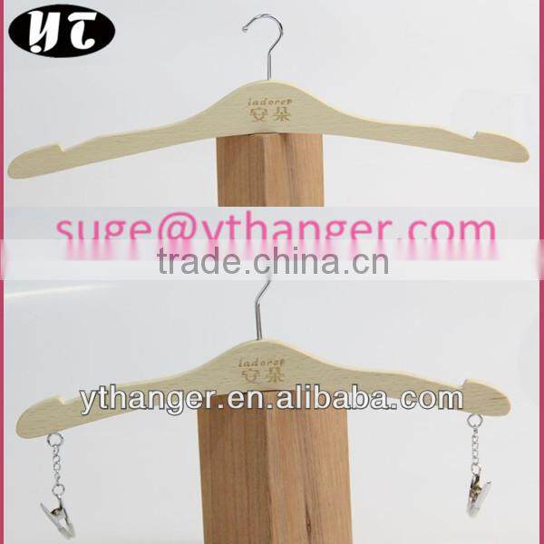 UWL01 natural bra hangers wood lingerie hangers