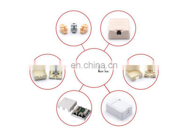 MT-5824 RJ45 wall outlet, RJ45 surface mount box, RJ45 desktop outlet
