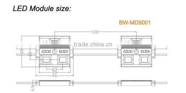 smd5730 white/red/yellow/blue/green 12v led modules bar