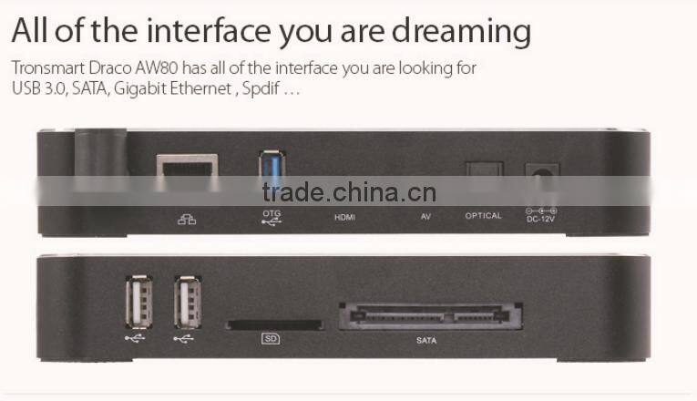 NEW PRODUCT! Tronsmart Draco AW80 Meta Allwinner A80 Octa Core Android 4.4 TV Box WITH BLUETOOTH 2G/16G