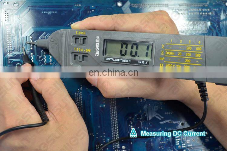 Allosun EM3212 Portable Digital Multimeter Pen Type Volt Ohm Ammeter Auto Range Multi-function Electric Test Meter