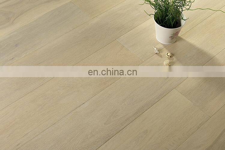 Oak White Oiled Brushed Solid Wood Flooring