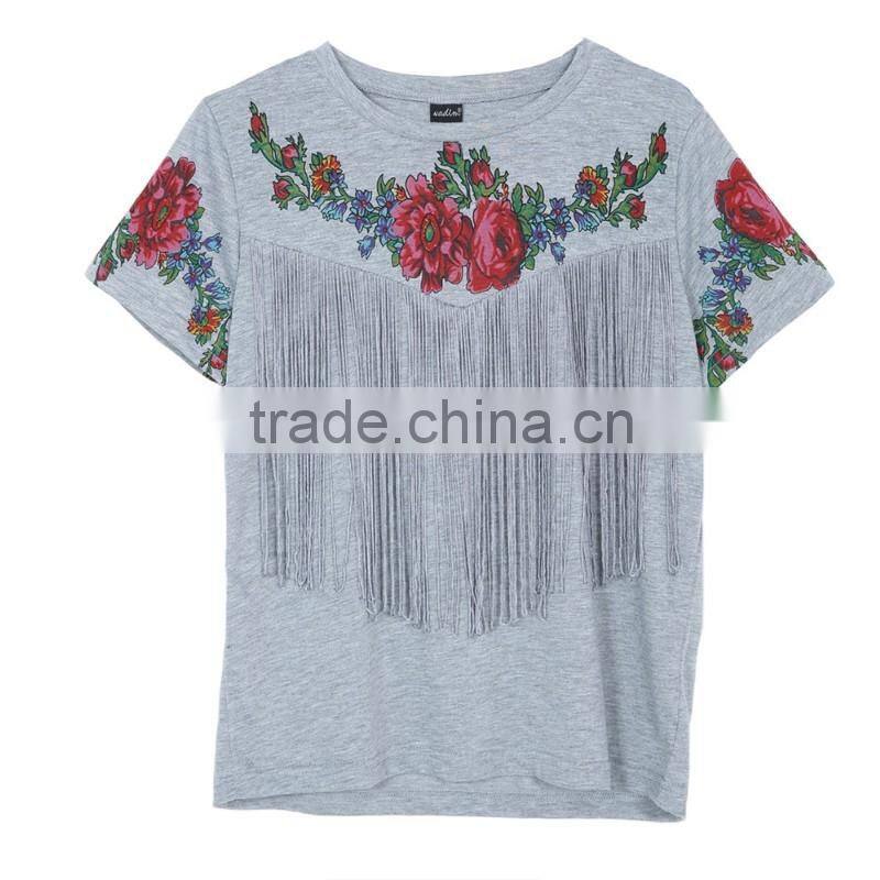 OEM manufactuer high quality printing t shirt with wholesale price cotton t shirt TS022