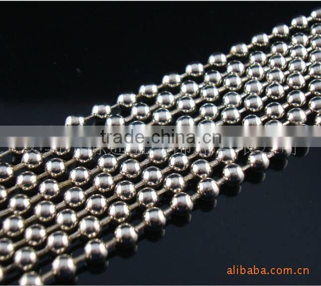 Yiwu 3mm high quality stainless steel unplated ball chain