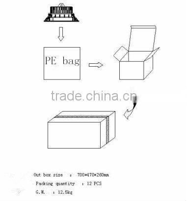 led lighting down light 12w down lamp