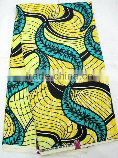 W34 100% cotton 6 YARD Guaranteed real dutch wax hollandais wax fabric