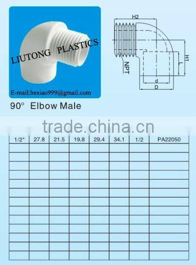 90 elbow male