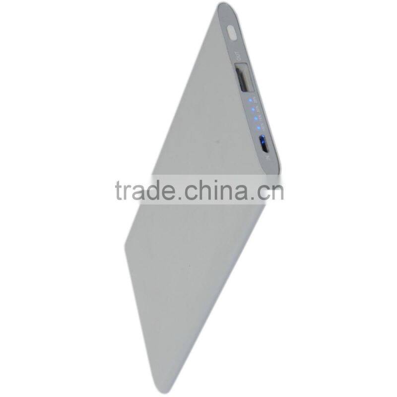 hot new products for 2015 ultra thin power bank 5000mah 3 in 1 power bank