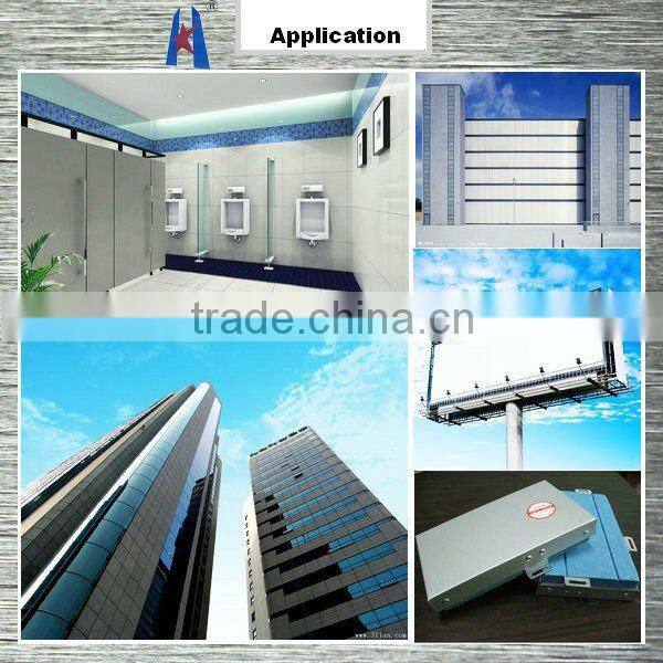 silver mirrored Aluminium Sandwich Panel/Aluminum Composite Panel