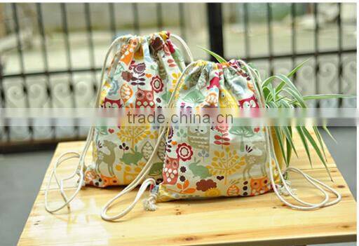 hot style canvas drawstring backpack