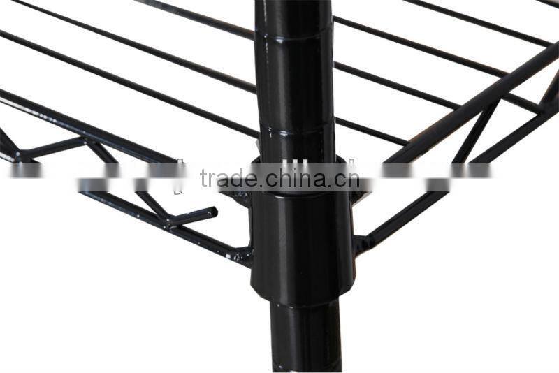 black spray wire shelf for home use