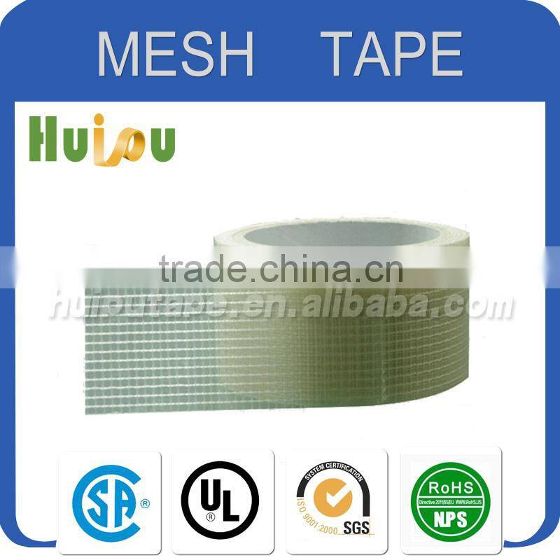 China clear waterproof material fiberglass mesh tape self adhesive