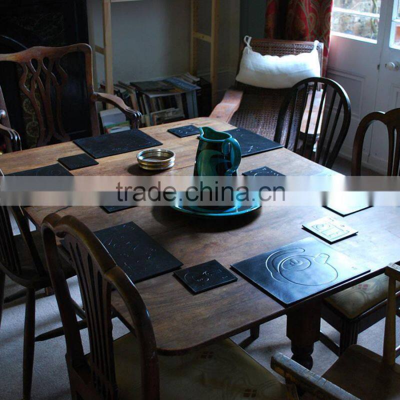 Fancy Design Embossed Faux Leather Cutting Mat