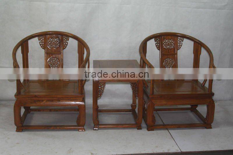 chinese antique pine wood beautiful and comfortable armchair