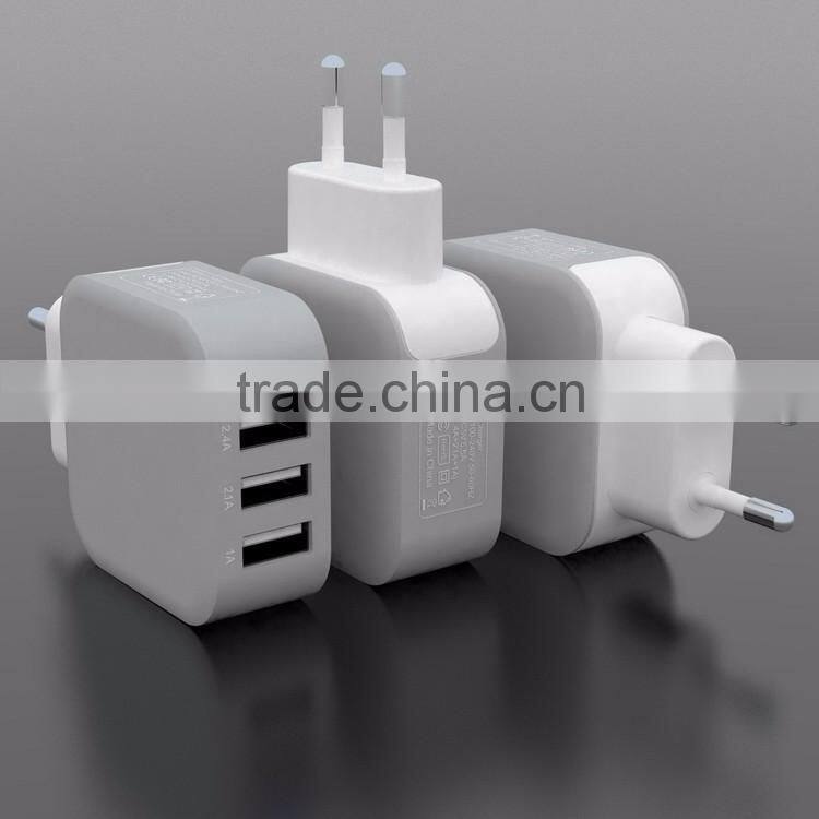High Quality Best factory price travel charger 5V 2.1A US EU UK PLUG USB Wall Charger