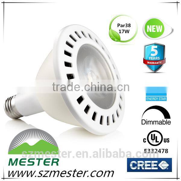 5years warranty 120v dimmable LED 17W Par 38 led energy star
