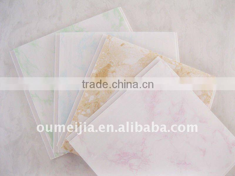 Print and Hot Stamp Foil PVC ceiling panel