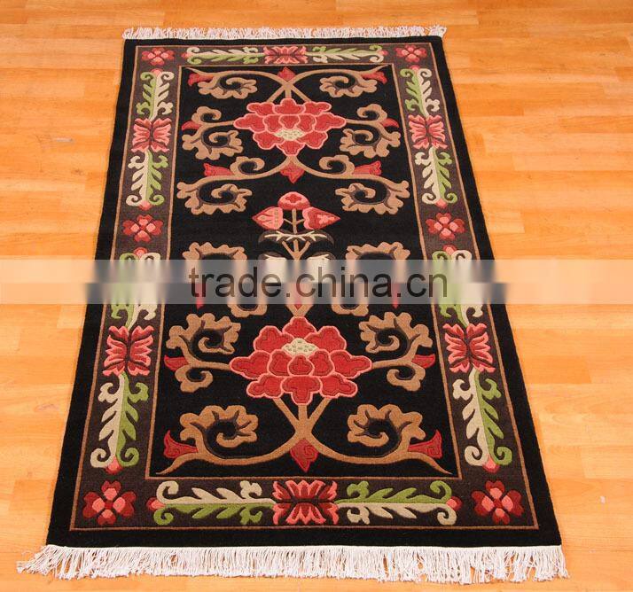 Animal pattern woollen carpet