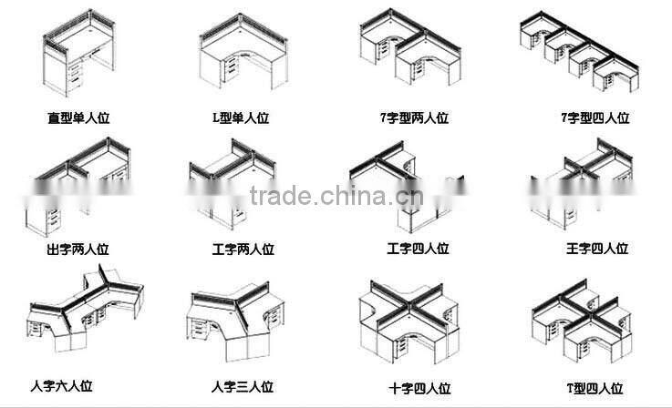 high end modern glass office desk TC176