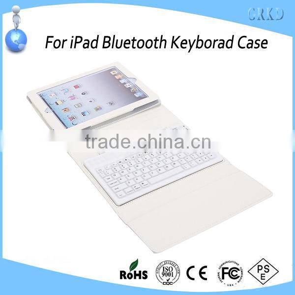 New Wireless Bluetooth Keyboard And PU Leather Case for iPad