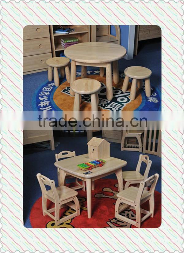 Small solid wood kids square dining table for kindergarten activity#SP-P007