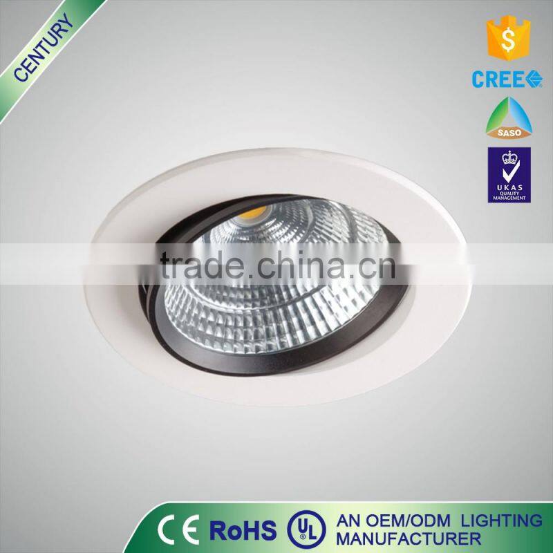 Free samle CE IP20 25W metal round new led down light