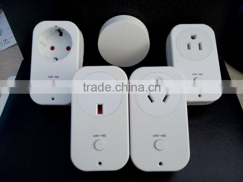 remote control wireless socket wireless power outlet 70 meters long range with waterproof transmitter Endure low and high temp