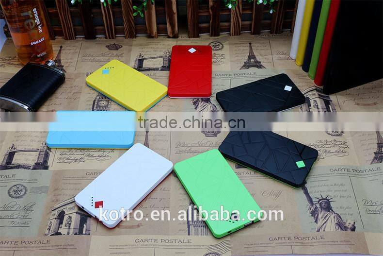 4000mAh 8000mAh Li-polymer Cube battery charger pack Portable Power bank for iphone