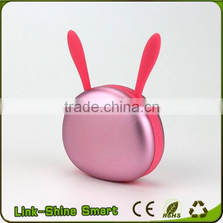 The fashon design cartoon mini 4500mah power banks phone charger with custom logo printing