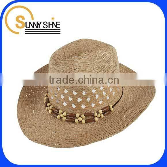Sunny Shine high quality bucket hat custom cowboy straw hats