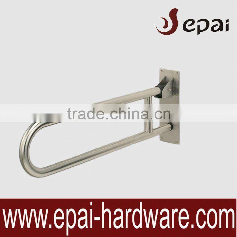 Stainless steel shower door towel bar
