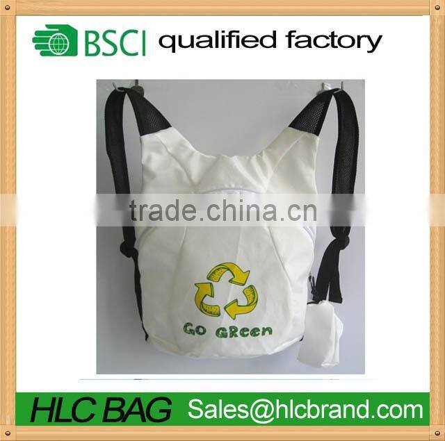 RPET custom print zipper bag with shoulder strap HL-RP009