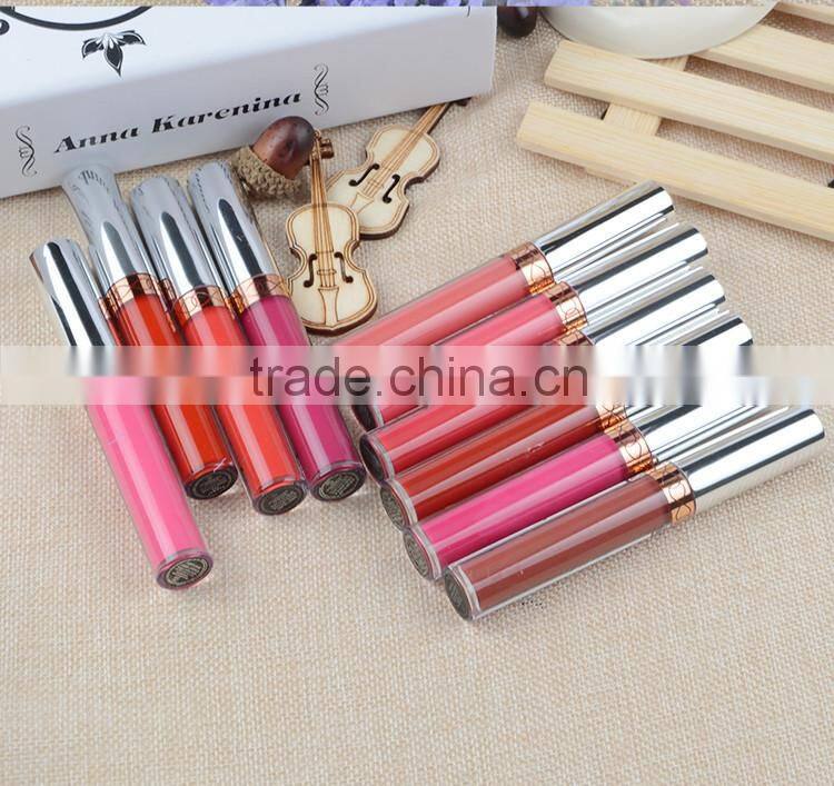 Waterproof matte korean new style branded makeup promotional lip gloss