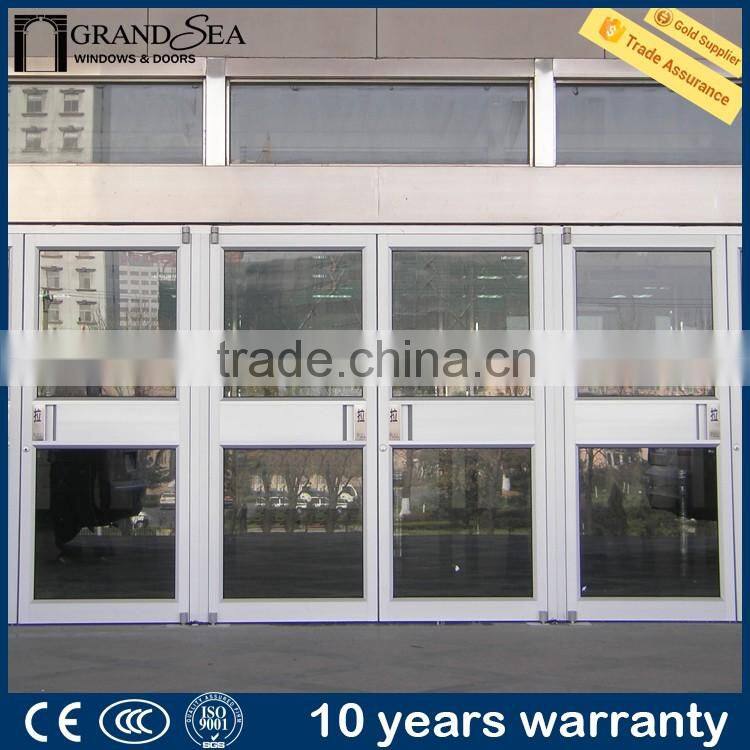 Aluminium automatic commercial door for supermarket