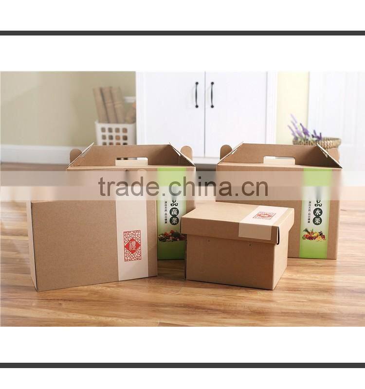 customized colored fruit/fruit gift corrugated boxes